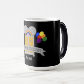 Mug Magique Sortir de la fête gay (Devant droit)