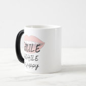 Mug Magique Souriez tout en étant heureux, citations positives (Devant gauche)