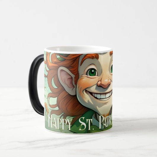 Mug Magique Sourires chanceux à la Saint-Patrick (Devant gauche)