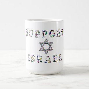 Mug Magique Soutenez Israël Diamant et pierres gemmes
