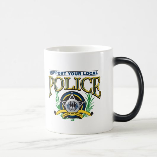 Mug Magique Soutenez votre police locale (Droite)