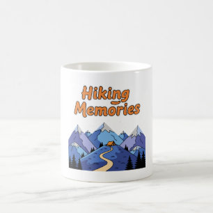 Mug Magique "Souvenirs de Randonnée" Camping fantaisiste en mo