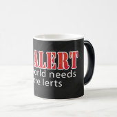 Mug Magique Soyez alerte (Devant droit)