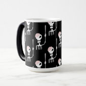 Mug Magique Squelette d'Halloween avec une épée  (Devant gauche)