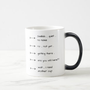 Mug Magique Ssshhh Tranquille Pas De Bruit Fun Café Coupe Magi