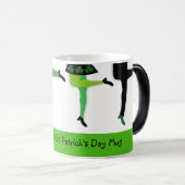 Mug Magique St Patrick's Day Dancers Irlandais Legs (Devant droit)