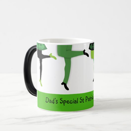 Mug Magique St Patrick's Day Dancers Irlandais Legs (Devant gauche)