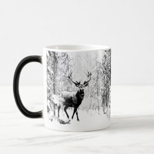 Mug Magique Stade Deer Forêt d'hiver Faune Animal Nature Art