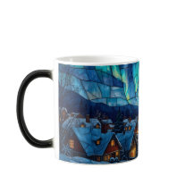 Stained Glass Winter Village