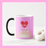 Mug Magique Starlit Coeurs Mode Coeur rouge Coeur brillant Mor