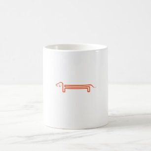 Mug Magique Stase de transformation avec motif de dackel