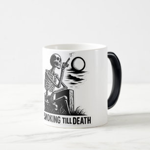 Mug Magique Sticker en squelette - Art esthétique foncé