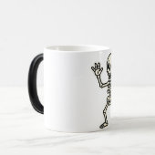 Mug Magique Sticker en squelette Dansant amusant - Jolie Hallo (Devant gauche)