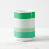 Mug Magique Stripes Coriandre en coquille d'oeuf vert : Palett (Centre)