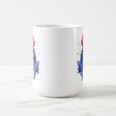 Mug Magique Style d'aquarelle de poulet du coq du pays (Centre)