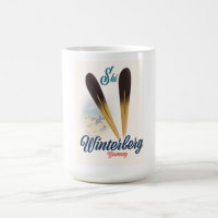 Style vintage Winterberg Allemagne poster ski