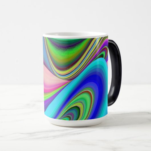 Mug Magique Summerfeel, Rainbowart 3D Abstrait (Devant droit)