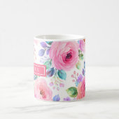 Mug Magique Sunrise Floral Boho Custom Name Design (Centre)