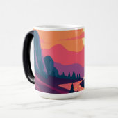Mug Magique Sunset in the mountains (Devant gauche)