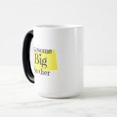 Mug Magique Super Big Brother. couleur jaune noir (Devant gauche)