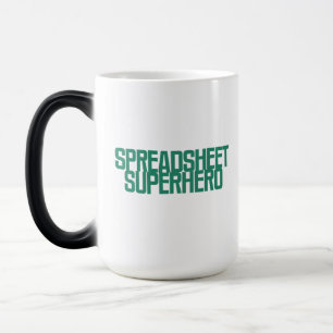 Mug Magique Super-héros de feuille de calcul Conception de ges