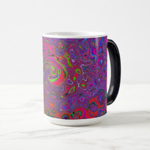 Mug Magique Super psychédélique Magenta Retro Liquide Swirl