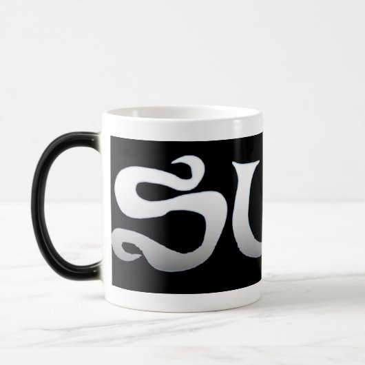 Mug Magique Surf noir morceau (Gauche)