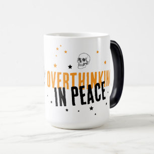 Mug Magique Surpenser en paix - Saison Éffrayante Zen Skeleton