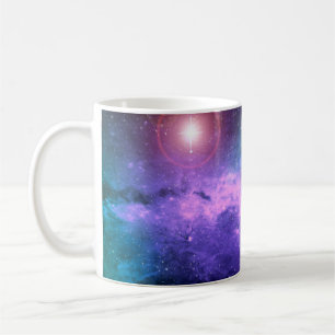Mug Magique surréaliste coloré espace arrière - pla