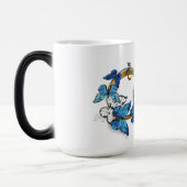 Mug Magique Symbole infini de papillons Morpho bleus (Gauche)