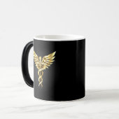 Mug Magique Symbole Polygonal Or Caduceus (Devant gauche)