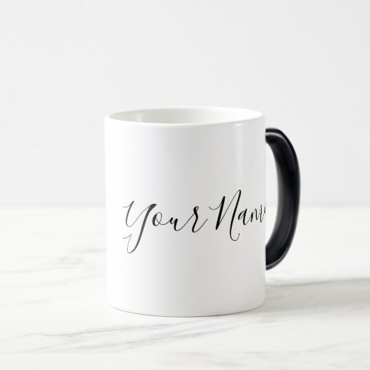 Mug Magique "Symbole zodiaque Taurus personnalisé Nom et trait (Devant droit)