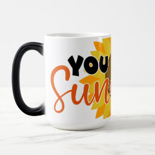 Mug Magique T-Shirt Fleur de Tournesol "You Are My Sunshine" –
