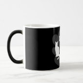 Mug Magique T-shirt noir dame de chat fou (Gauche)