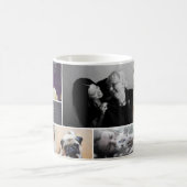 Mug Magique Tableau de nom de famille de collage de photo de (Centre)