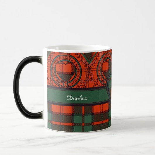 Mug Magique Tartan d'écossais de plaid de clan de Dunbar (Gauche)