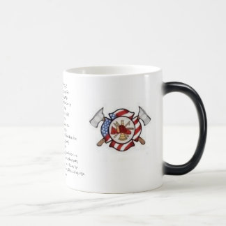 Mug Magique "Tasse de café de la prière d'un sapeur-pompier"