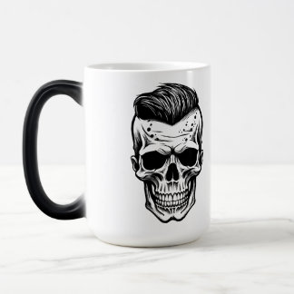 Mug Magique Tatouage Flash Art Mohawk Crâne