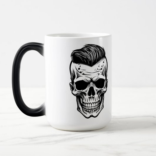 Mug Magique Tatouage Flash Art Mohawk Crâne (Gauche)