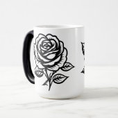 Mug Magique Tatouage Flash Art Rose (Devant gauche)