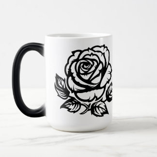 Mug Magique Tatouage Flash Art Rose Fleur