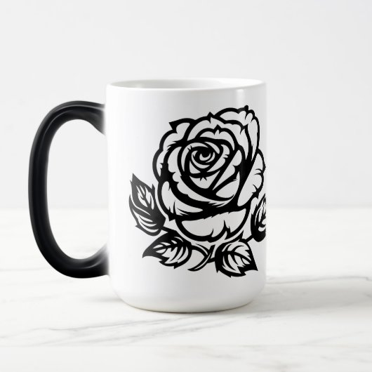 Mug Magique Tatouage Flash Art Rose Fleur (Gauche)