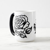 Mug Magique Tatouage Flash Art Rose Fleur (Devant gauche)