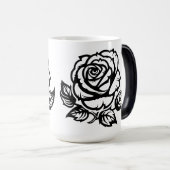 Mug Magique Tatouage Flash Art Rose Fleur (Devant droit)