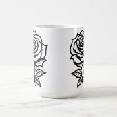 Mug Magique Tatouage Flash Art Rose Simple (Centre)