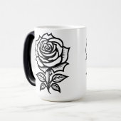 Mug Magique Tatouage Flash Art Rose Simple (Devant gauche)