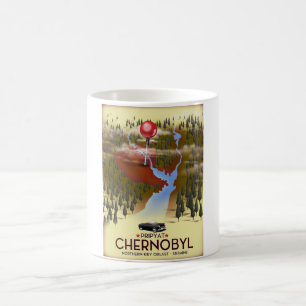 Mug Magique Tchernobyl, Pripyat, Ukraine Affiche de voyage