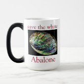 Mug Magique Tendance Enregistrer La Citation D'Abalon Blanc (Gauche)