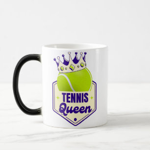 Mug Magique Tennis Queen - Style court pour Racket Royals