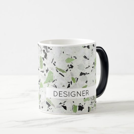 Mug Magique Terrazzo Architectural Tile Designer NOM Bureau (Devant droit)